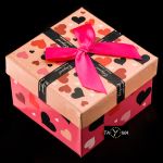 Prezentowe pudełko na zegarek - Elegant - raspberry